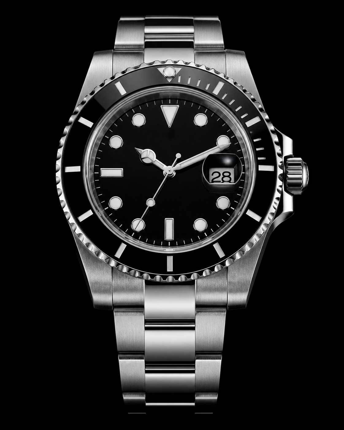 Diver Style Steel Watch