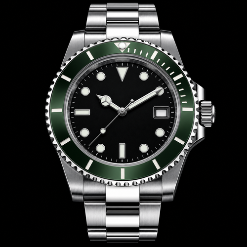 Diver Style Steel Watch